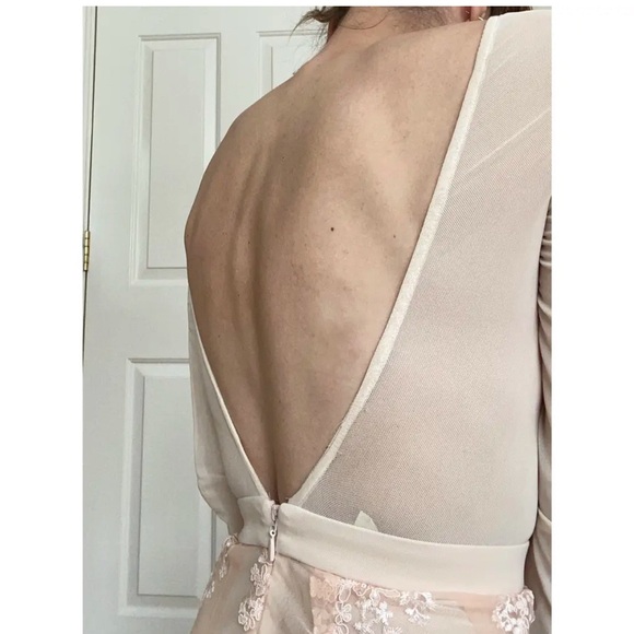 HOUSE OF CB Sheer Embellished Mini Dress Small - Picture 6 of 7